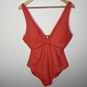 Sea Level Australia Womens Size US 12 One Piece Swimsuit Coral